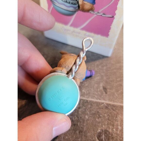 Hallmark eggspert artist Easter 1997 ornament Xmas Decor Crayola bunny rabbit - Picture 4 of 5